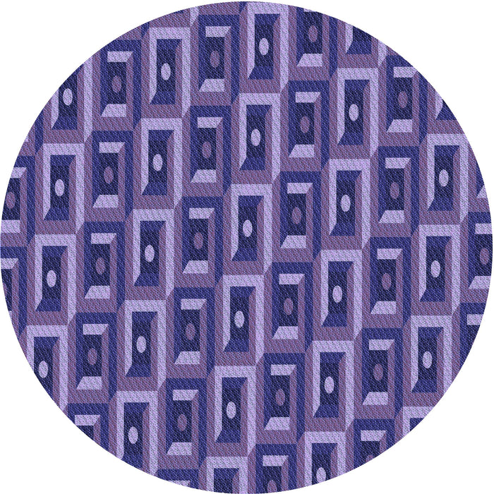 Square Machine Washable Transitional Purple Rug in a Living Room, wshpat122blu