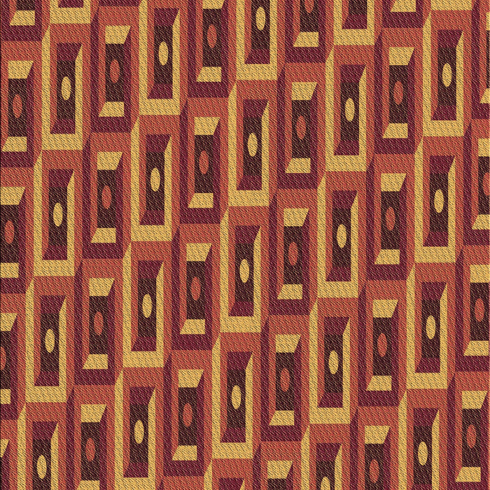 Patterned Orange Rug, pat122brn