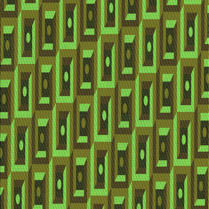 Machine Washable Transitional Chocolate Brown Rug, wshpat122grn