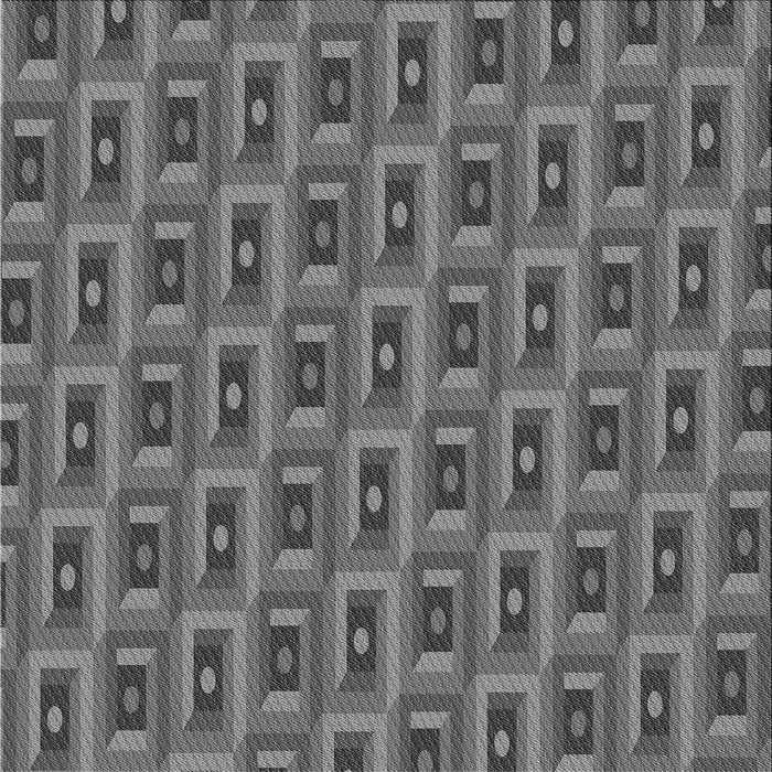 Round Patterned Gray Rug, pat122gry