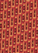 Patterned Orange Red Orange Rug, pat122org