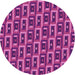 Square Machine Washable Transitional Medium Violet Red Pink Rug in a Living Room, wshpat122pur