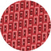 Square Patterned Red Rug, pat122rd