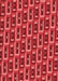 Patterned Red Rug, pat122rd