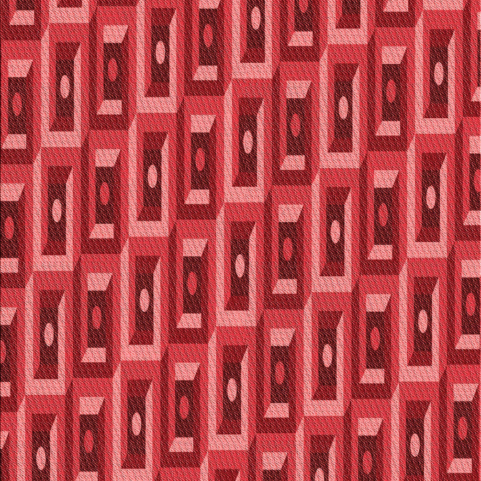 Patterned Red Rug, pat122rd