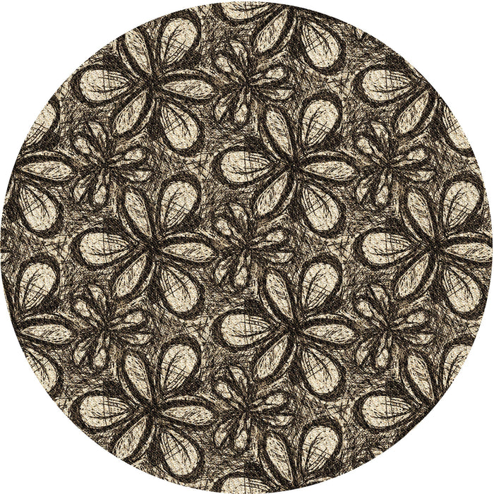 Square Patterned Camel Brown Rug, pat1220brn