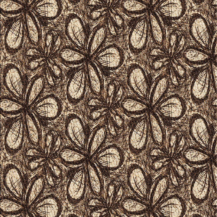 Patterned Brown Sand Brown Rug, pat1220org