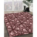 Machine Washable Transitional Light Coral Pink Rug in a Family Room, wshpat1220rd