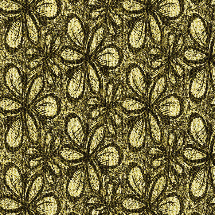 Patterned Black Brown Rug, pat1220yw