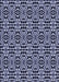 Patterned Night Blue Rug, pat1221blu