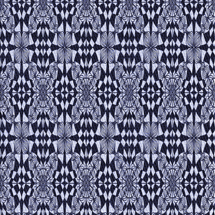 Patterned Night Blue Rug, pat1221blu
