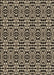 Machine Washable Transitional Midnight Gray Rug, wshpat1221brn