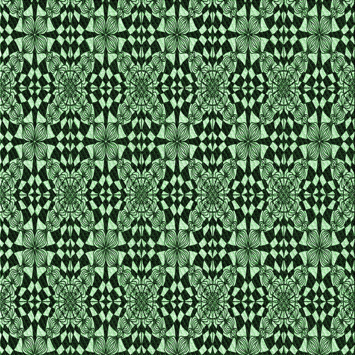 Round Patterned Pastel Green Rug, pat1221grn