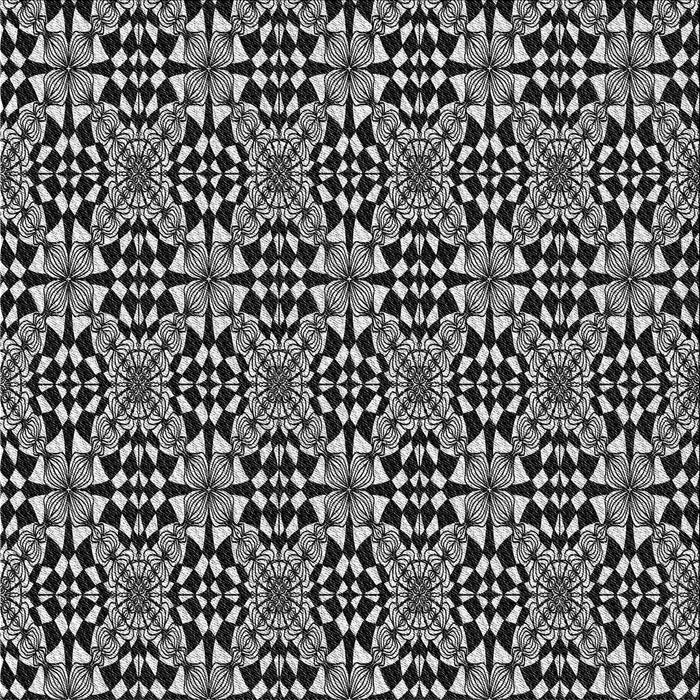 Round Patterned Midnight Gray Rug, pat1221gry