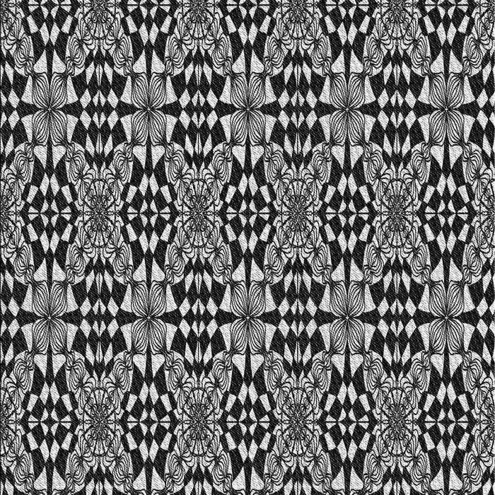 Patterned Midnight Gray Rug, pat1221gry