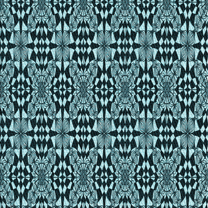 Patterned Tiffany Blue Rug, pat1221lblu