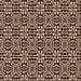 Round Patterned Black Brown Rug, pat1221org