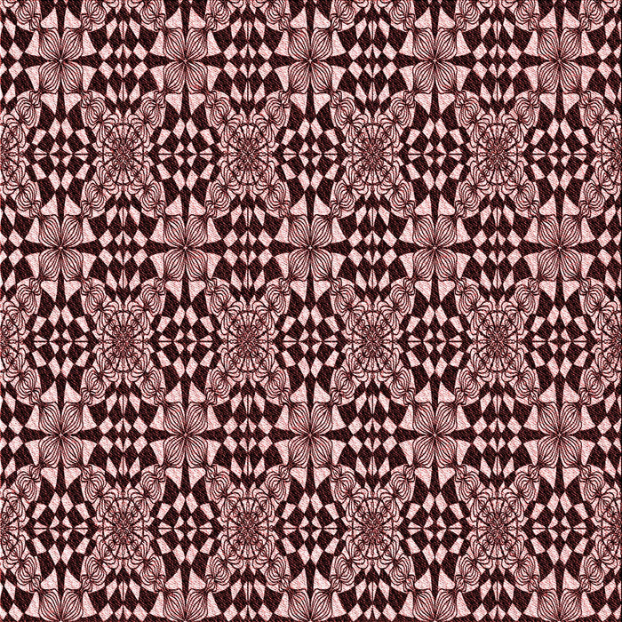 Round Patterned Pink Daisy Pink Rug, pat1221rd