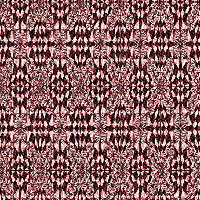 Patterned Pink Daisy Pink Rug, pat1221rd