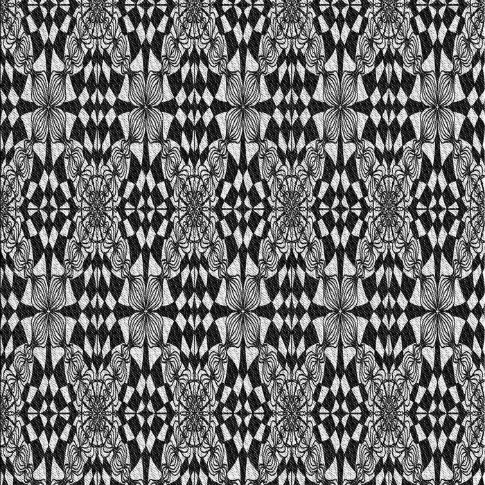 Patterned Silver Gray Novelty Rug, pat1221