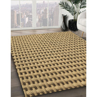 Patterned Oak Brown Rug, pat1222brn