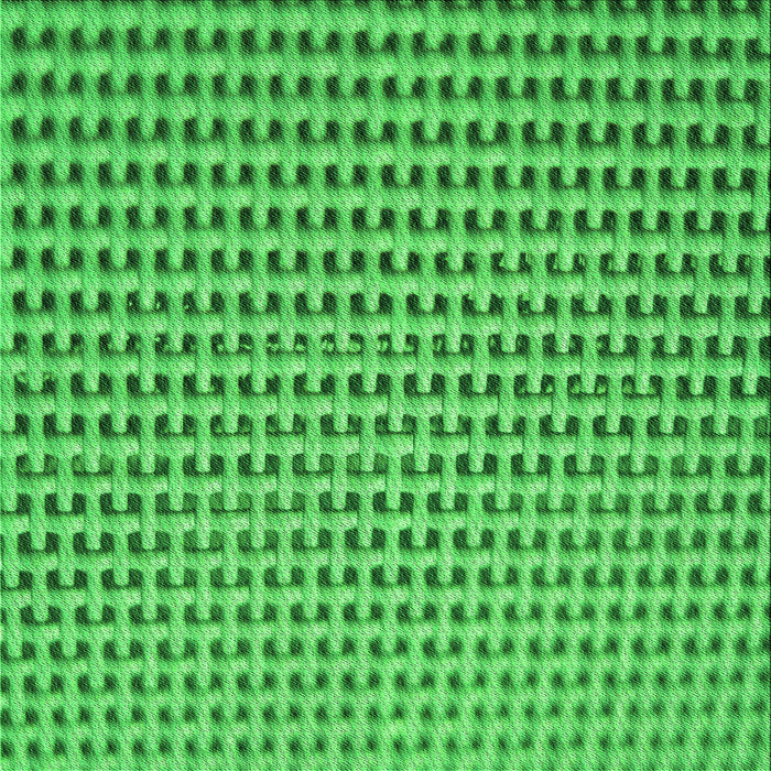 Round Patterned Neon Green Rug, pat1222grn