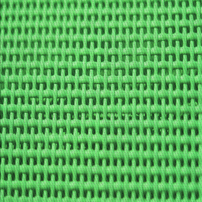 Machine Washable Transitional Neon Green Rug, wshpat1222grn