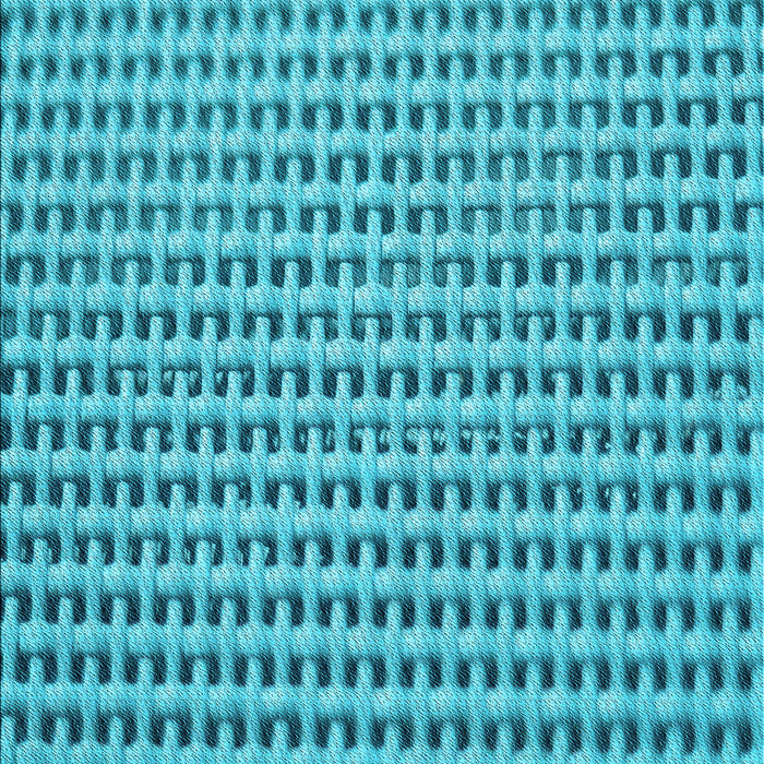 Machine Washable Transitional Bright Cyan Blue Rug, wshpat1222lblu