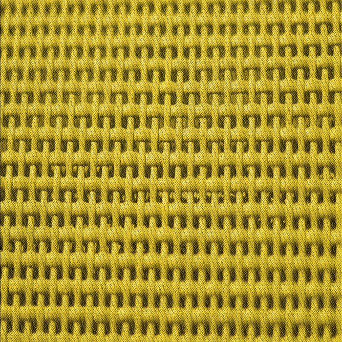 Patterned Dark Yellow Green Rug, pat1222yw