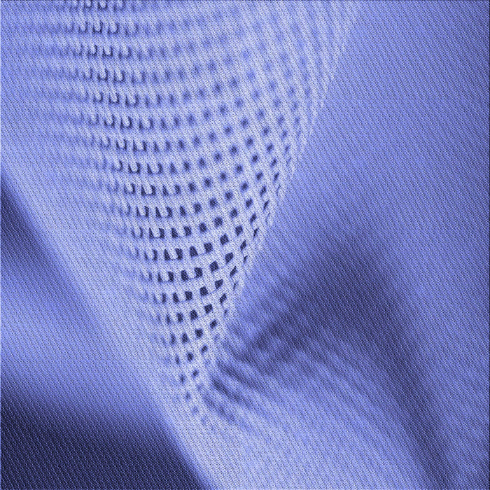 Round Machine Washable Transitional Denim Blue Rug, wshpat1223blu