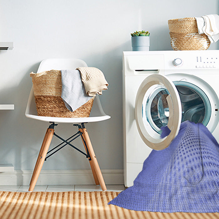 Machine Washable Transitional Denim Blue Rug in a Washing Machine, wshpat1223blu