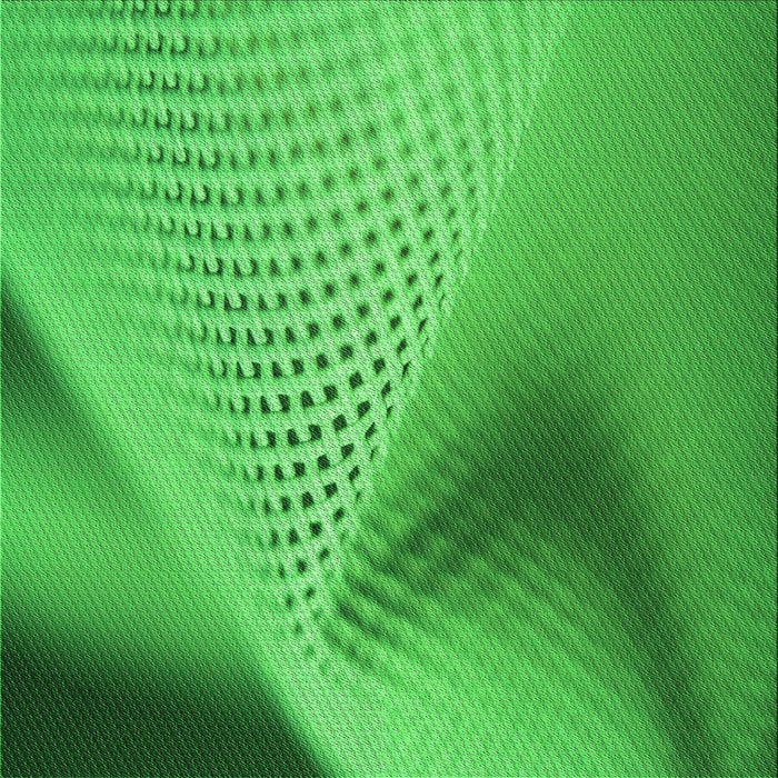 Round Patterned Neon Green Rug, pat1223grn