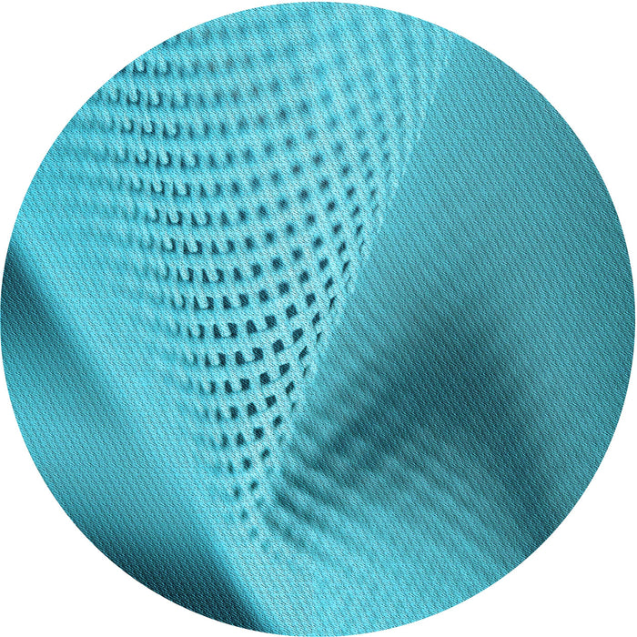 Square Patterned Dark Cyan Green Rug, pat1223lblu