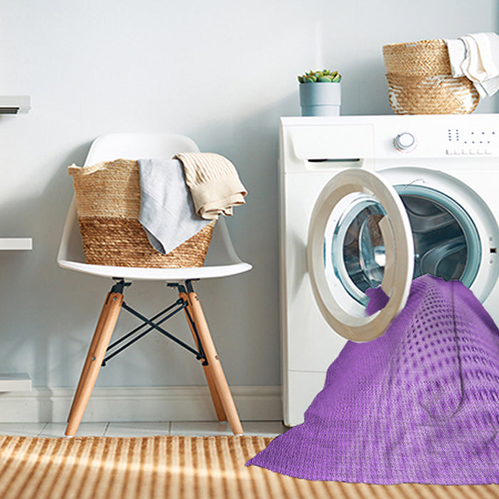 Machine Washable Transitional Violet Purple Rug in a Washing Machine, wshpat1223pur