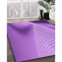 Patterned Violet Purple Rug, pat1223pur