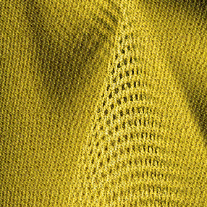 Patterned Dark Yellow Green Rug, pat1223yw