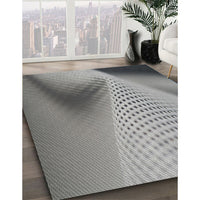 Patterned Gray Novelty Rug, pat1223