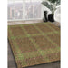 Patterned Caramel Brown Rug in Family Room, pat1224brn