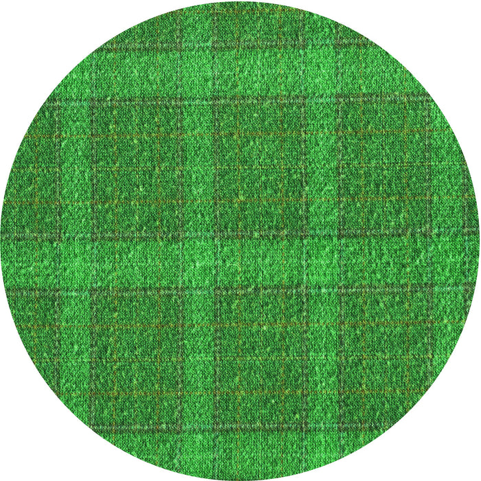 Square Patterned Green Rug, pat1224grn