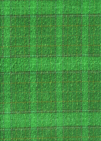 Machine Washable Transitional Green Rug, wshpat1224grn