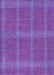 Machine Washable Transitional Purple Rug, wshpat1224pur