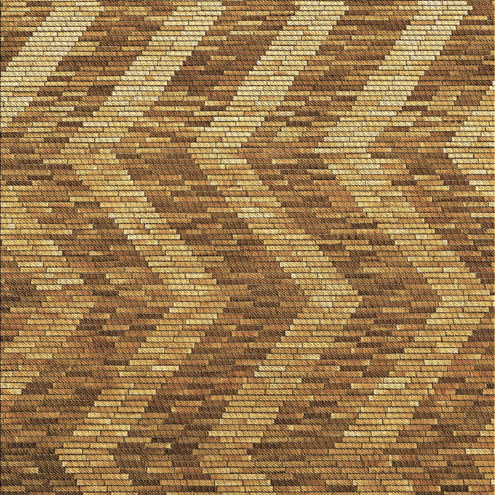 Patterned Saddle Brown Rug, pat1225brn
