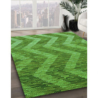 Patterned Green Rug, pat1225grn