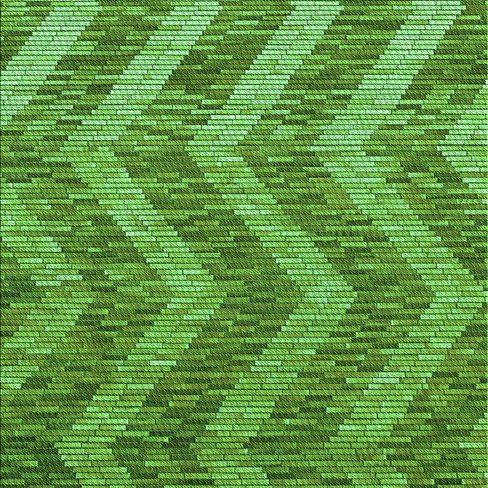 Patterned Green Rug, pat1225grn