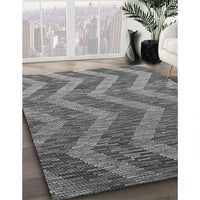 Patterned Dark Gray Rug, pat1225gry