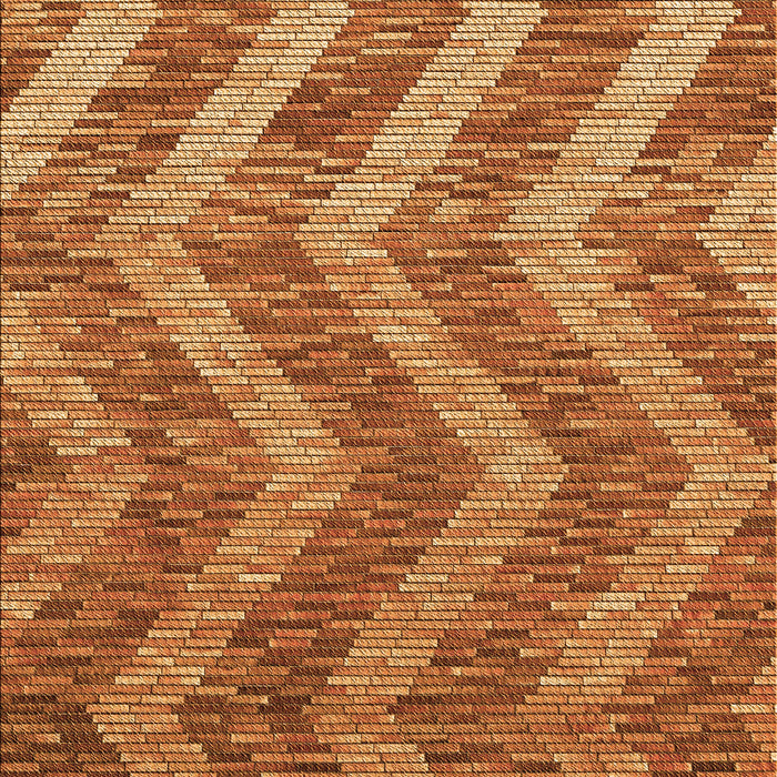 Patterned Orange Rug, pat1225org