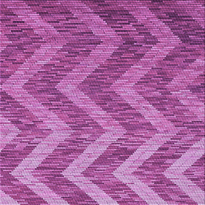 Round Machine Washable Transitional Purple Rug, wshpat1225pur