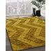 Machine Washable Transitional Yellow Rug in a Family Room, wshpat1225yw