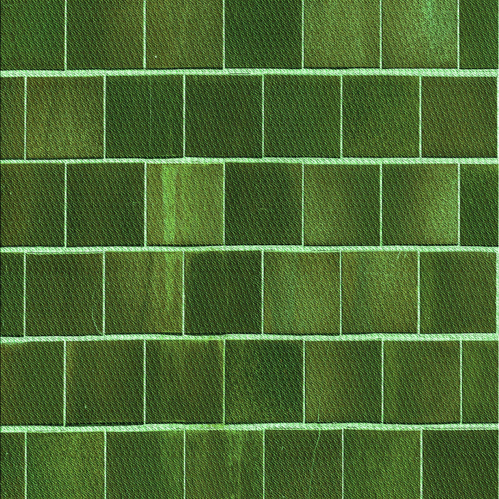 Patterned Dark Lime Green Rug, pat1226grn