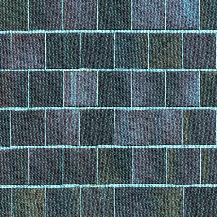 Patterned Deep-Sea Green Rug, pat1226lblu